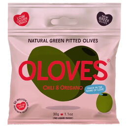 Oloves Chilli & Oregano Seasoned Pitted Olives (30g)