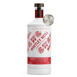 Whitley Neill Strawberry & Black Pepper Gin 175cl (43% ABV)