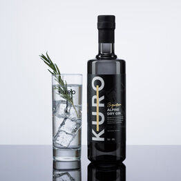 KURO Signature Alpine Dry Gin 70cl (40% ABV)