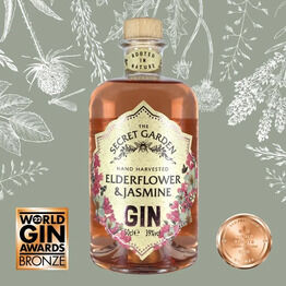 The Secret Garden Elderflower & Jasmine Gin 50cl (39% ABV)