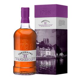 Tobermory 21 Year Old Whisky 70cl (46.3% ABV)