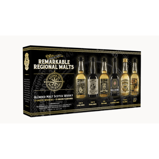 Douglas Laing's Remarkable Regions Whisky - Gift Pack (6x5cl, Mixed)