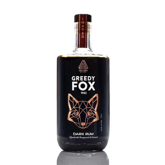 Greedy Fox Dark Honeycomb and Caramel Rum 70cl (40% ABV)