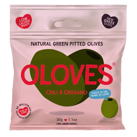 Oloves Chilli & Oregano Seasoned Pitted Olives (30g)