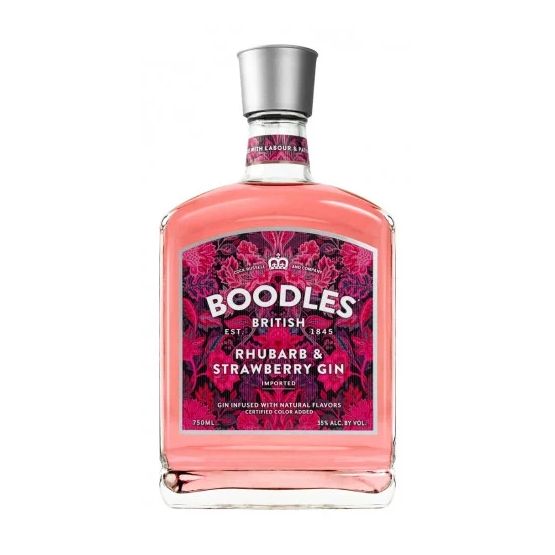 Boodles Rhubarb &amp; Strawberry Gin 70cl (37.5% ABV)