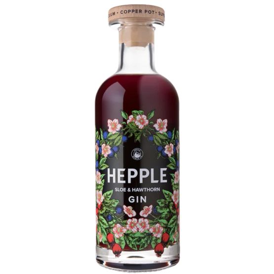 Hepple Sloe &amp; Hawthorn Gin 50cl (30% ABV)