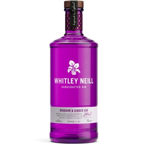 Whitley Neill Rhubarb &amp; Ginger Gin 175cl (43% ABV)