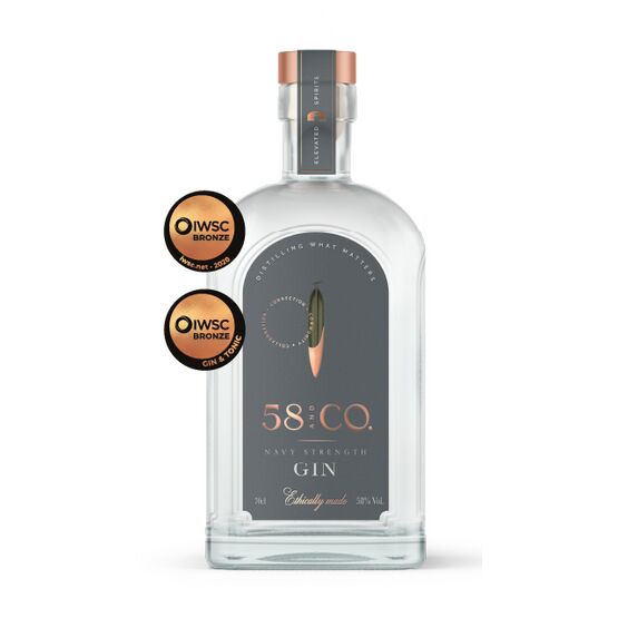 58 and Co Navy Strength Gin 70cl (58% ABV)