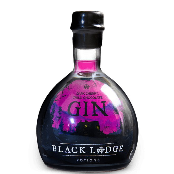 Black Lodge Potions Dark Cherry, Chilli Chocolate Gin 70cl (40% ABV)
