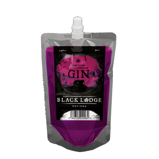 Black Lodge Dark Cherry, Chilli Chocolate Gin Pouch (50cl) 40%