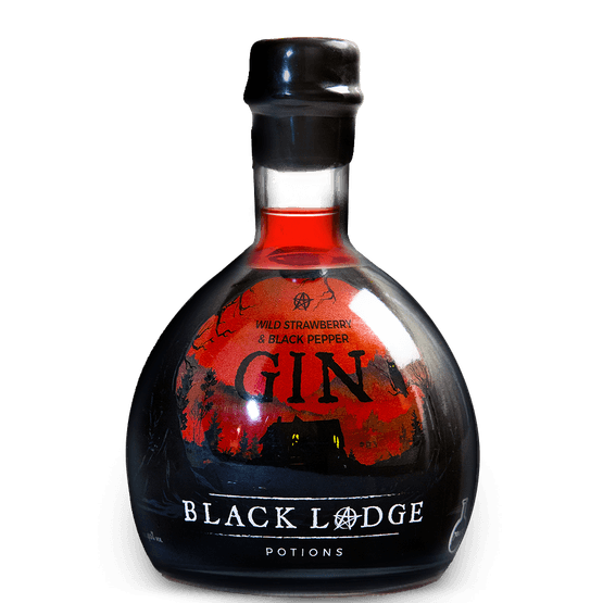 Black Lodge Wild Strawberry &amp; Black Pepper Gin 70cl (40% ABV)