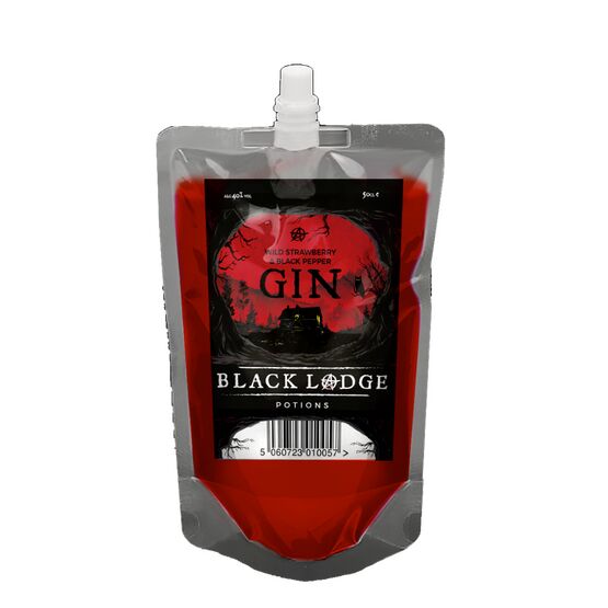 Black Lodge Wild Strawberry & Black Pepper Gin Pouch 50cl (40% ABV)