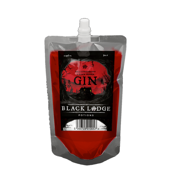 Black Lodge Wild Strawberry &amp; Black Pepper Gin Pouch 50cl (40% ABV)