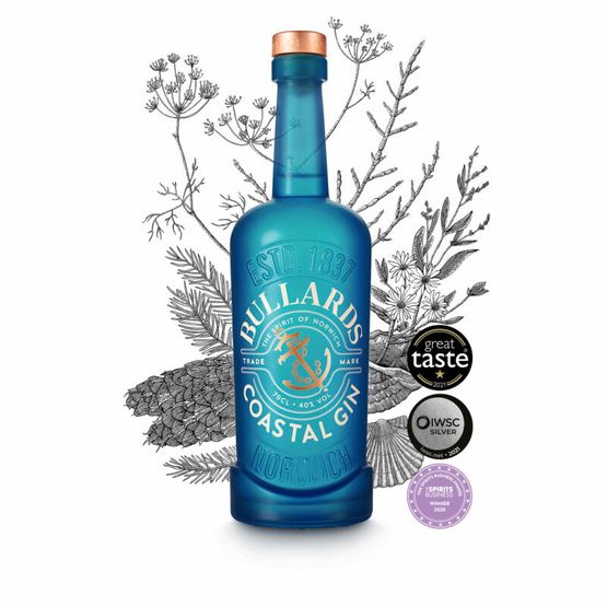 Bullards Coastal Gin 70cl (40% ABV)