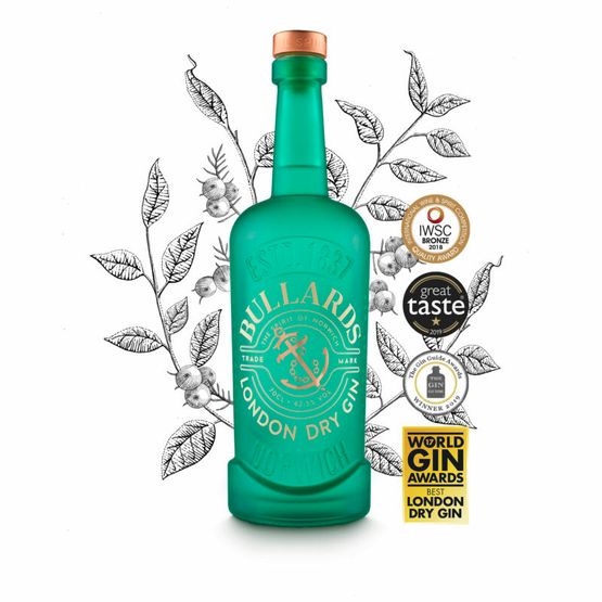 Bullards London Dry Gin 70cl (42.5% ABV)