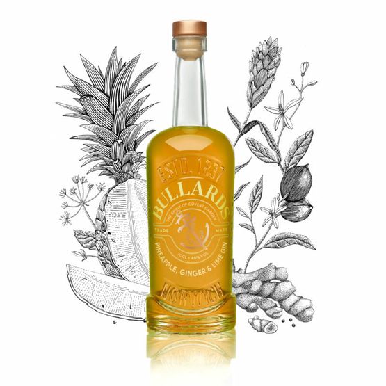Bullards Pineapple, Ginger &amp; Lime Gin 70cl (40% ABV)