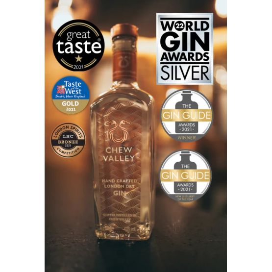 Chew Valley London Dry Gin 70cl (43% ABV)
