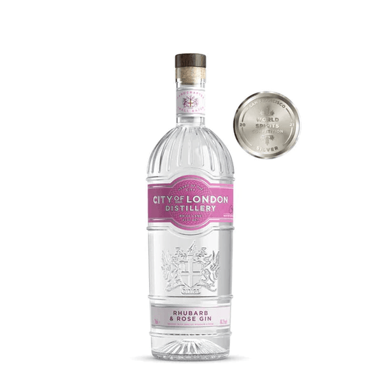 City of London Rhubarb &amp; Rose Gin (70cl) 41.3%
