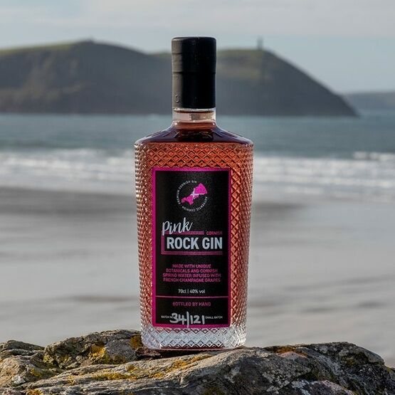Cornish Rock Pink Gin 70cl (40% ABV)