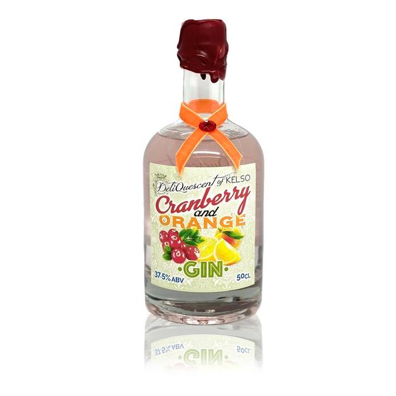 DeliQuescent Cranberry &amp; Orange Gin (50cl) 37.5%