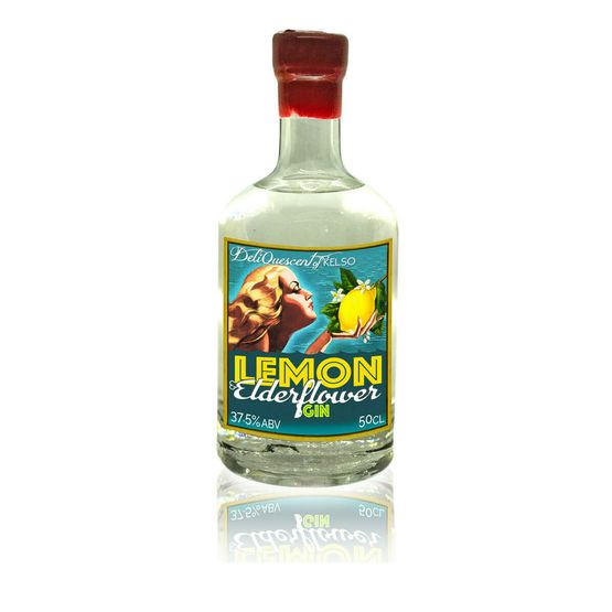 DeliQuescent Lemon &amp; Elderflower Gin (50cl) 37.5%