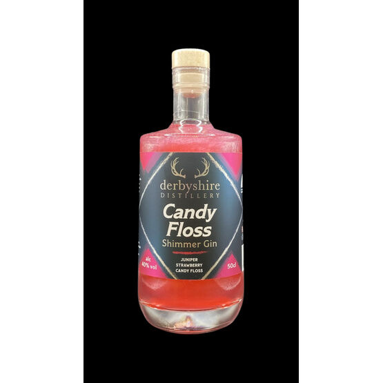 Derbyshire Distillery Strawberry Candy Floss Gin 50cl (40% ABV)