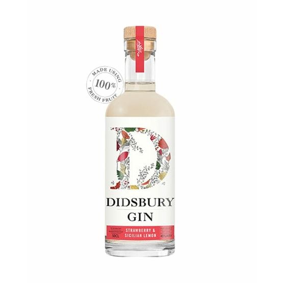 Didsbury Strawberry &amp; Sicilian Lemon Gin 50cl (40% ABV)
