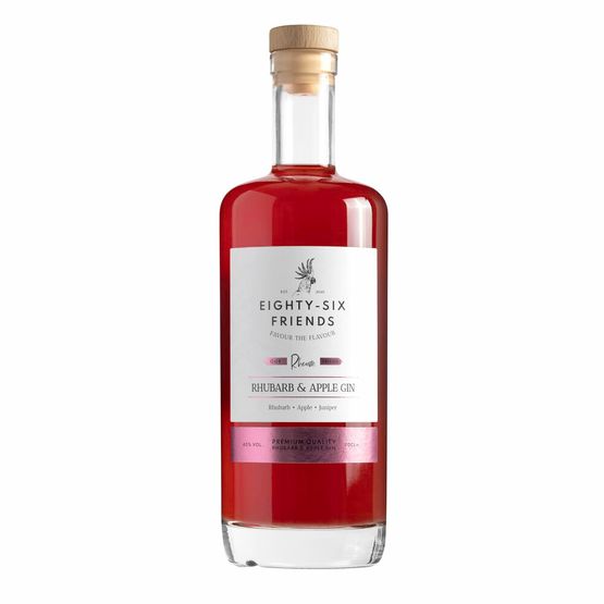 Eighty-Six Friends Rhubarb &amp; Apple Gin (70cl) 40%