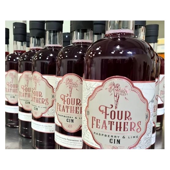Four Feathers Raspberry &amp; Lime Gin (70cl) 38%