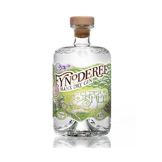 Fynoderee Manx Dry Gin - Elder Shee 70cl (43% ABV)