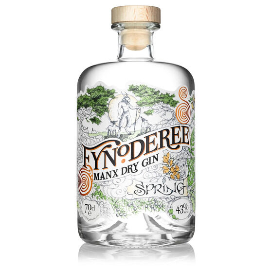 Fynoderee Manx Dry Gin - Spring 70cl (43% ABV)