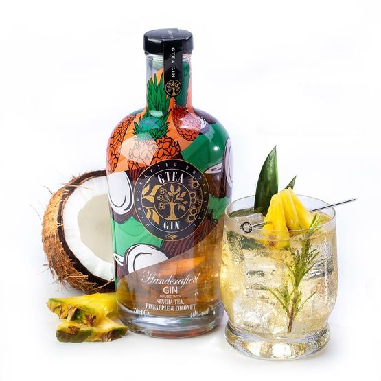GTEA Sencha Tea, Pineapple &amp; Coconut Gin 70cl (40% ABV)