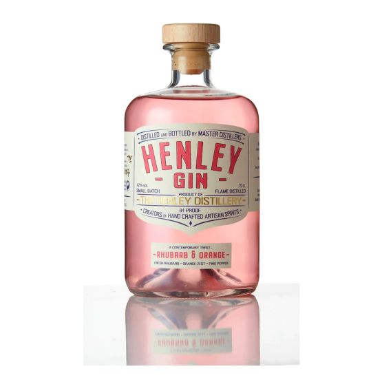 Henley Gin Rhubarb &amp; Orange 70cl (42% ABV)
