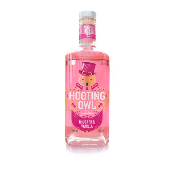Hooting Owl Rhubarb &amp; Vanilla Gin (70cl) 42%