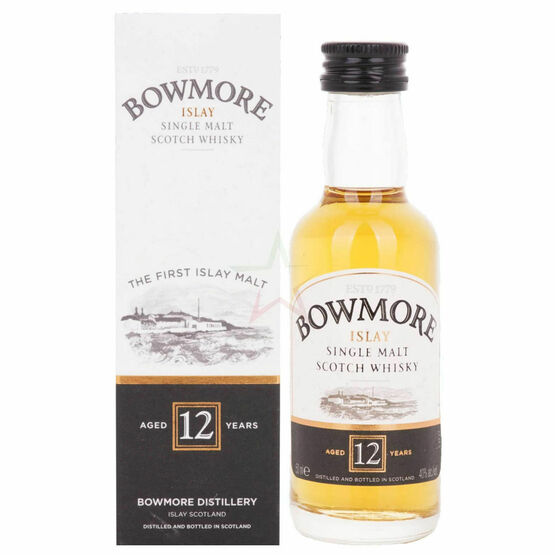 Bowmore 12 Year Old Single Malt Scotch Whisky Miniature (5cl)