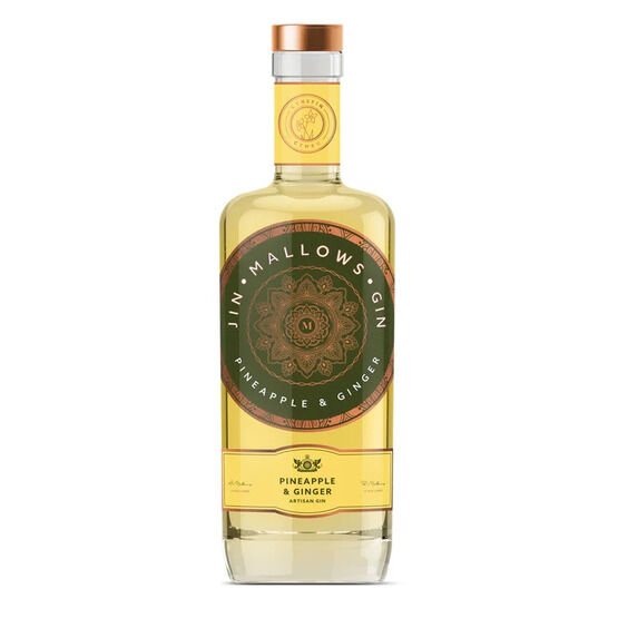 Mallows Pineapple & Ginger Gin 70cl (40% ABV)