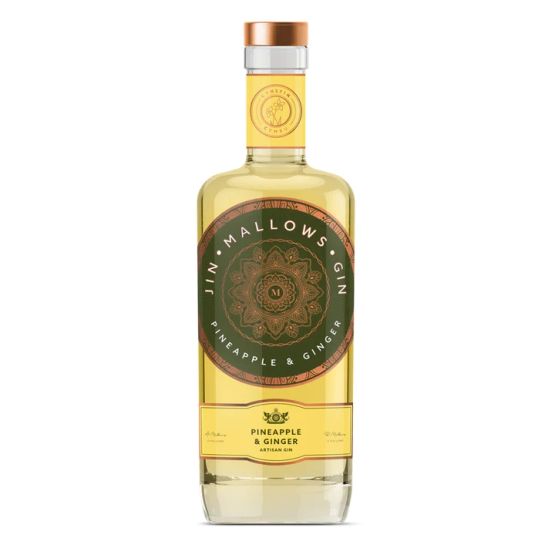 Mallows Pineapple &amp; Ginger Gin 70cl (40% ABV)