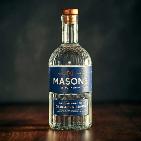 Masons Dry Yorkshire Gin -  Distiller's Strength (70cl) 53%