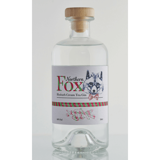 Northern Fox Rhubarb &amp; Cream Tea Gin 50cl (40% ABV)