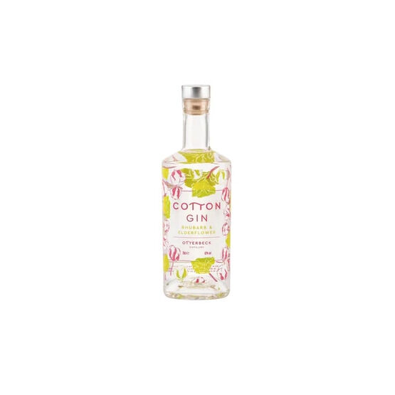 Otterbeck Rhubarb & Elderflower Cotton Gin 70cl (42% ABV)