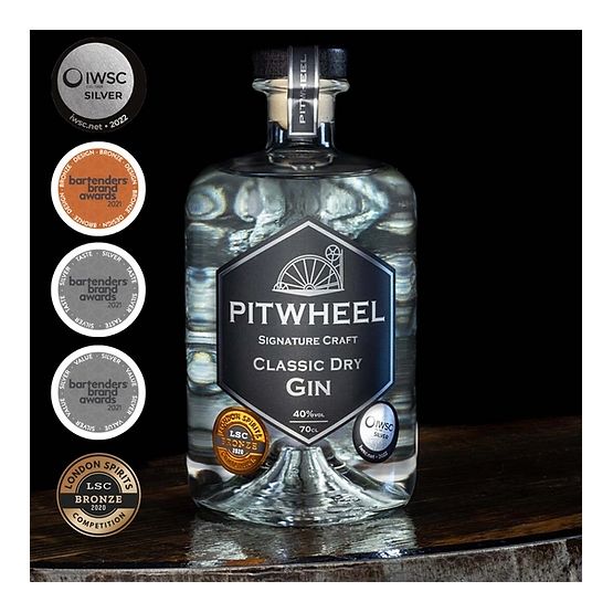 PitWheel Classic Dry Gin (70cl) 40%