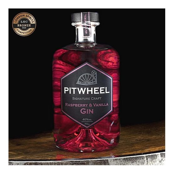 PitWheel Raspberry &amp; Vanilla Gin 70cl (40% ABV)