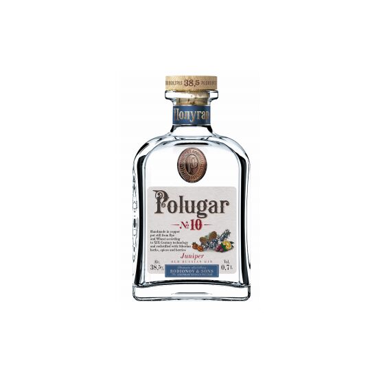 Polugar No.10 Old Russian Gin 50cl (38.5% ABV)