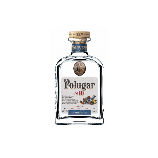 Polugar No.10 Old Russian Gin 50cl (38.5% ABV)