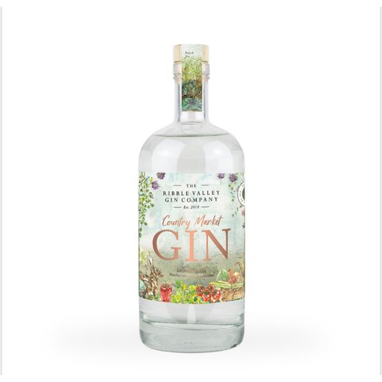 Ribble Valley Country Market Gin 70cl (42% ABV)