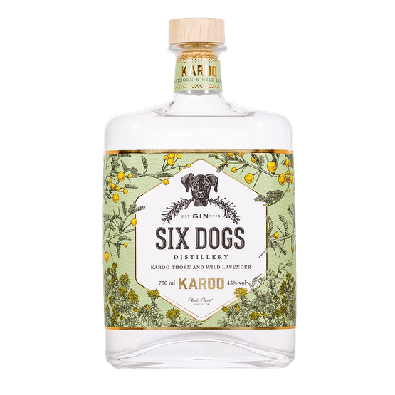 Six Dogs Karoo Gin 70cl (43% ABV)