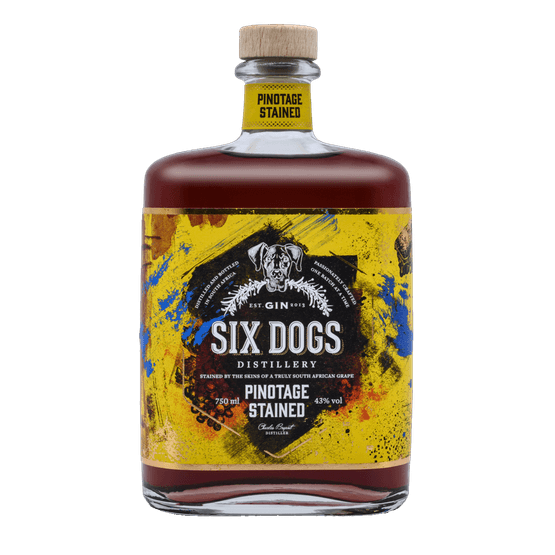 Six Dogs Pinotage Stained Gin 70cl (43% ABV)
