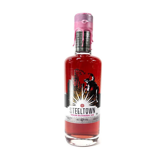 Steeltown Welsh Blueberry Gin 50cl (43% ABV)
