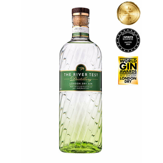The River Test Distillery London Dry Gin 70cl (43% ABV)