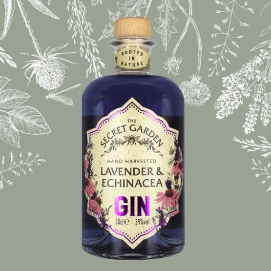 The Secret Garden Lavender &amp; Echinacea Gin 50cl (39% ABV)